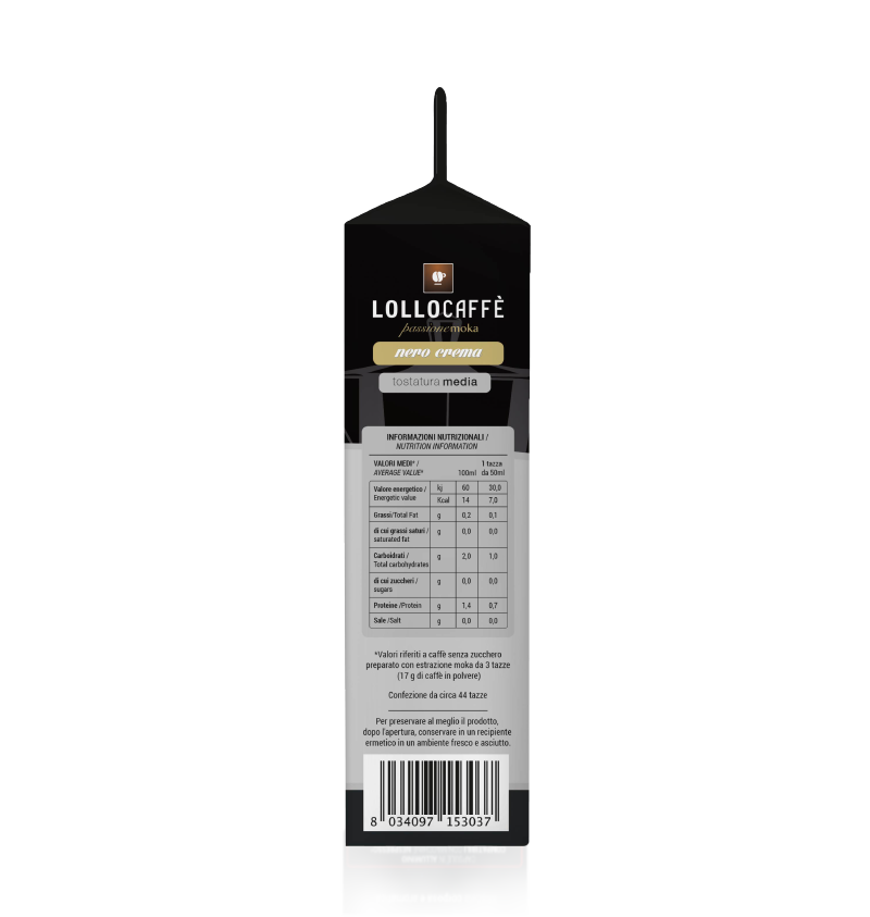 Lollo Caffe Crema Nero 1000 gr (Filtre)