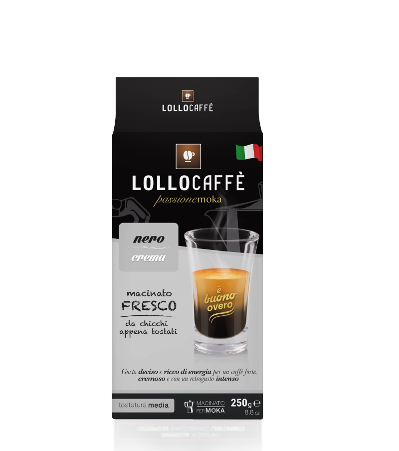 Lollo Caffe Crema Nero 250 gr (Filtre)